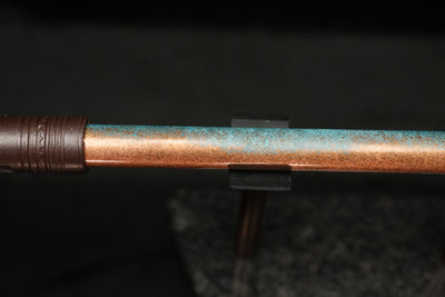 Low D Copper Flute #LDC0001 in Jeweled Relic