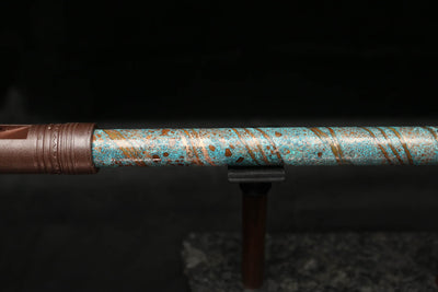 Low D Copper Flute #LDC0006 in Ocean Helix