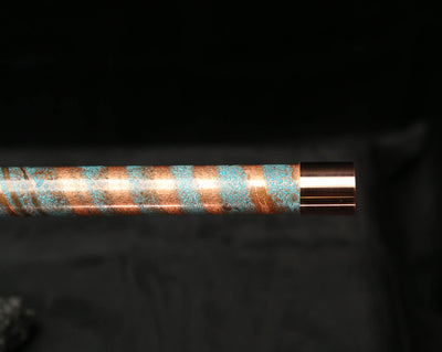 Low D Copper Flute #LDC0006 in Ocean Helix