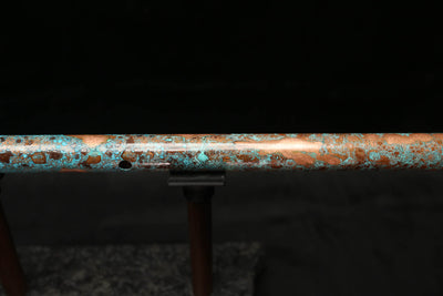 Low D Copper Flute #LDC0007 in Turquoise Reef