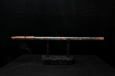 Low D Copper Flute #LDC0010 in Blue Ocean Reef