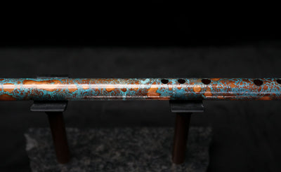 Low D Copper Flute #LDC0010 in Blue Ocean Reef