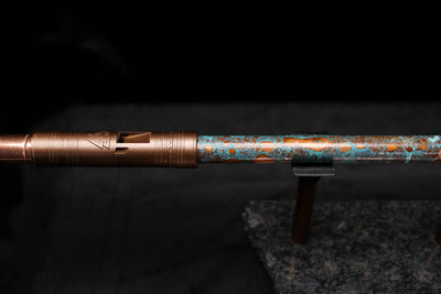 Low D Copper Flute #LDC0010 in Blue Ocean Reef