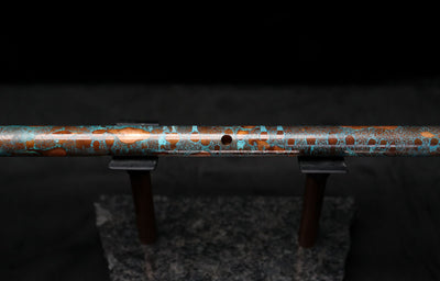 Low D Copper Flute #LDC0010 in Blue Ocean Reef