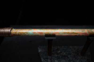 Low D Copper Flute #LDC0016 in Turquoise Reef