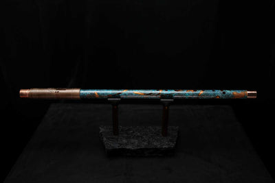 Low D Copper Flute #LDC0022 in Galaxy Flame