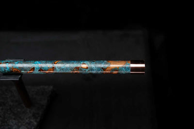 Low D Copper Flute #LDC0022 in Galaxy Flame