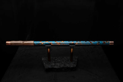 Low D Copper Flute #LDC0026 in Ocean Flame