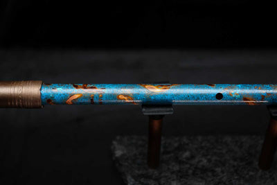 Low D Copper Flute #LDC0026 in Ocean Flame