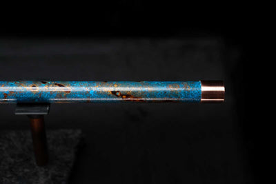 Low D Copper Flute #LDC0026 in Ocean Flame