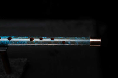 Low D Copper Flute #LDC0030 in Sapphire Abyss