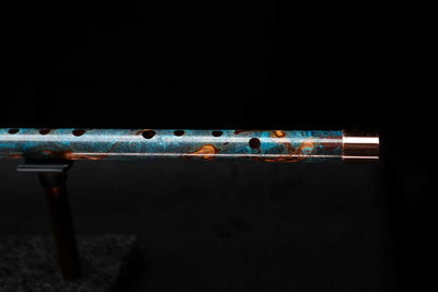 Low D Copper Flute #LDC0034 in Galaxy Flame