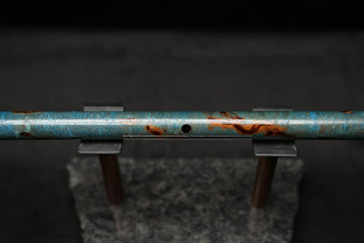 Low D Copper Flute #LDC0038 in Turquoise Burl