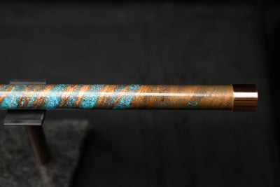 Low D Copper Flute #LDC0043 in Typhoon Spiral