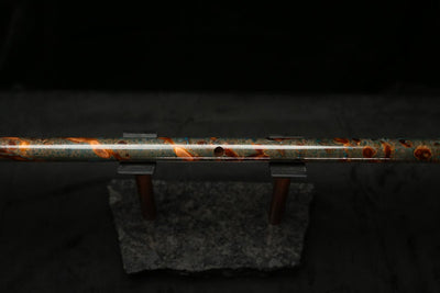 Low C Copper Flute #0116 in Turquoise Burl