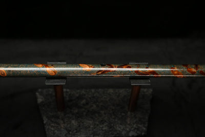 Low C Copper Flute #0116 in Turquoise Burl