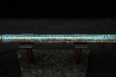 High F (Lullaby) Copper Flute #LE0063 in Pure Aqua