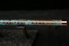 High F (Lullaby) Copper Flute #LE0063 in Pure Aqua