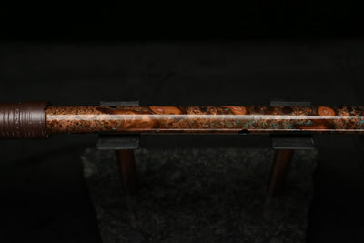 High F (Lullaby) Copper Flute #LE0060 in Turquoise Storm