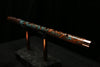 High F (Lullaby) Copper Flute #LE0059 in Turquoise Storm