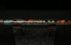 High F (Lullaby) Copper Flute #LE0059 in Turquoise Storm