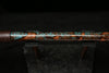 High F (Lullaby) Copper Flute #LE0059 in Turquoise Storm