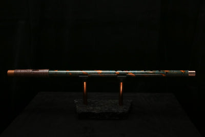 Low C Copper Flute #0123 in Forest Flame