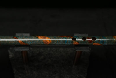 Low C Copper Flute #0123 in Forest Flame