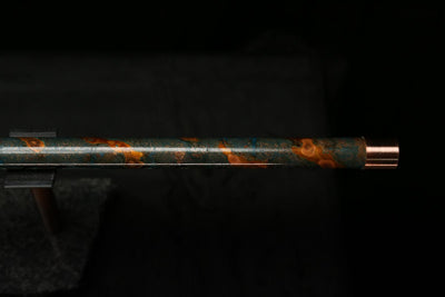 Low C Copper Flute #0123 in Forest Flame