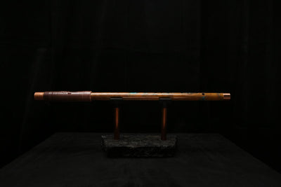 High F (Lullaby) Copper Flute #LE0064 in Emerald Desert