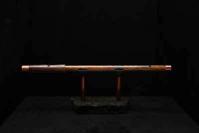 High F (Lullaby) Copper Flute #LE0066 in Emerald Desert