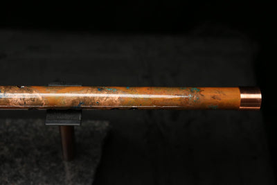 High F (Lullaby) Copper Flute #LE0066 in Emerald Desert