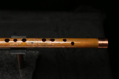 High F (Lullaby) Copper Flute #LE0068 in Emerald Desert