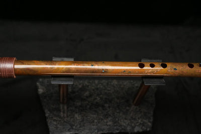 High F (Lullaby) Copper Flute #LE0068 in Emerald Desert