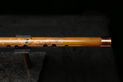 High F (Lullaby) Copper Flute #LE0068 in Emerald Desert