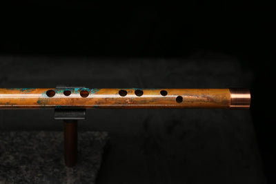 High F (Lullaby) Copper Flute #LE0070 in Emerald Copper Storm