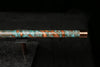 High F (Lullaby) Copper Flute #LE0071 in Turquoise Flame