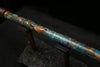 Low D Copper Flute #LDC0023 in Turquoise Ocean Flame