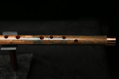 Low D Copper Flute #LDC0024 in Copper Storm