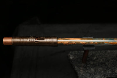 Low D Copper Flute #LDC0024 in Copper Storm