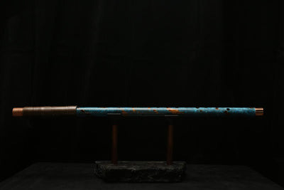 Low D Copper Flute #LDC0025 in Ocean Flame