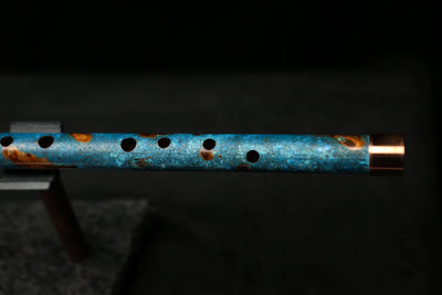 Low D Copper Flute #LDC0025 in Ocean Flame