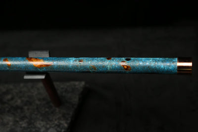 Low D Copper Flute #LDC0025 in Ocean Flame