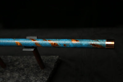 Low D Copper Flute #LDC0025 in Ocean Flame