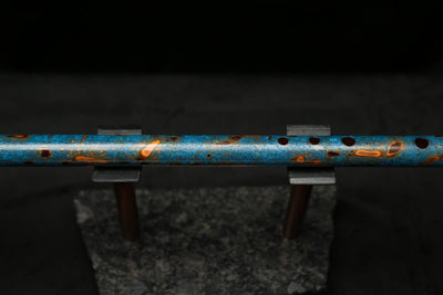 Low D Copper Flute #LDC0049 in Ocean Flame