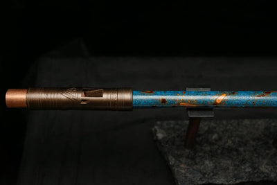 Low D Copper Flute #LDC0049 in Ocean Flame