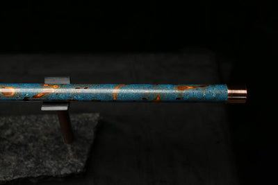 Low D Copper Flute #LDC0049 in Ocean Flame