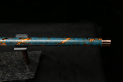 Low D Copper Flute #LDC0049 in Ocean Flame