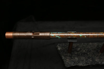 Low D Copper Flute #LDC0047 in Emerald Desert