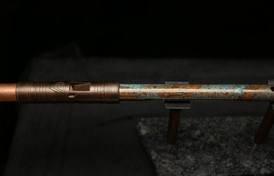 Low D Copper Flute #LDC0048 in Emerald Desert Wind